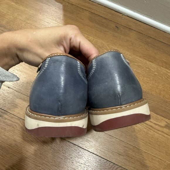 Pikonos Berna Blue Gray Leather  Slip On Loafers Men’s Size EUR 43 US 9 9.5 main image 4